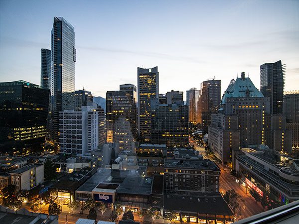 Vancouver, Seaport in British Columbia, Canada.